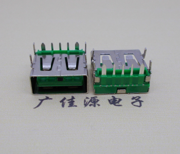 江西5A大电流 快充接口 USB5p绿胶芯 常规母座