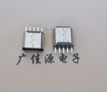 江西Micro USB接口 母座B型5p引脚焊线无后背