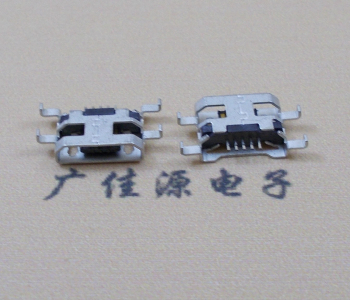 江西MICRO USB 5PIN接口 沉板1.6MM 四脚插板无导位