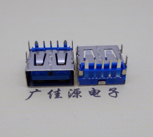 江西 USB5安大电流母座 OPPO蓝色胶芯,快速充电接口