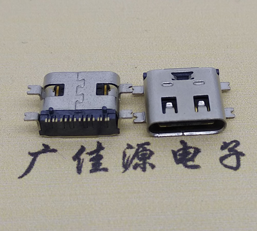 江西type-c16p母座全贴带弹片连接器