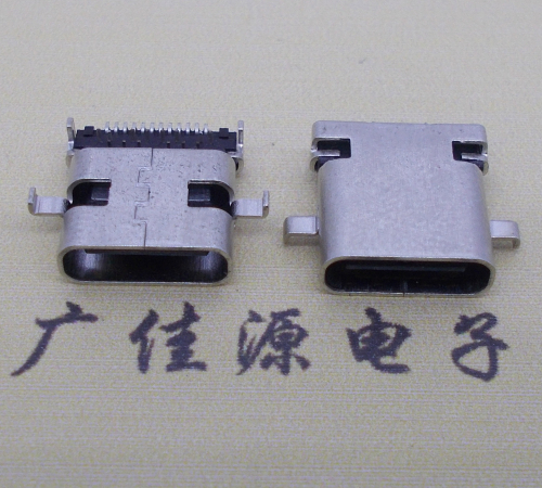 江西卧式type-c24p母座沉板1.1mm前插后贴连接器