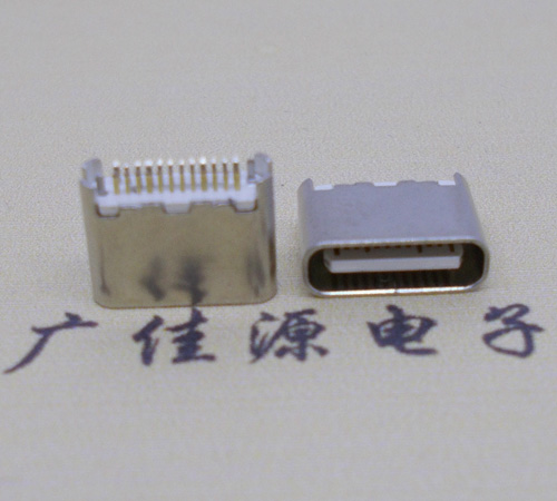 江西type-c24p母座短体6.5mm夹板连接器