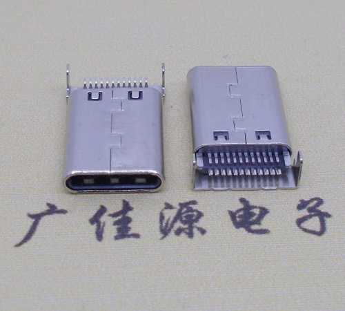 江西铆合式type-c24p公头两脚插板针脚贴板