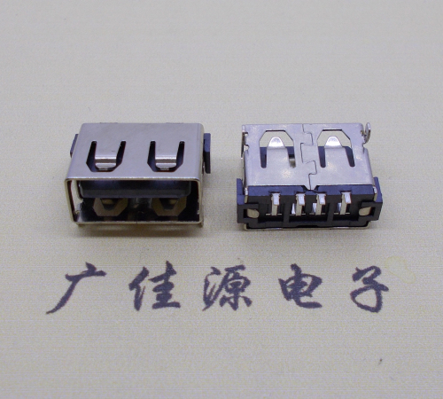 江西usb2.0母座带弹两脚插整体长度10.0mm