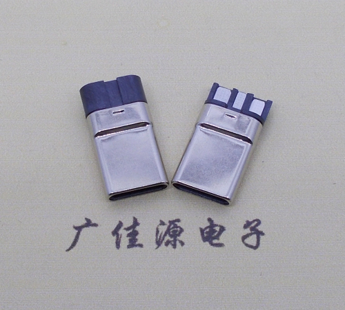 江西焊线式 type c11p拉伸公头连接器总体长15.9mm