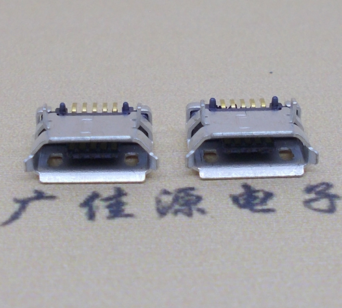 江西高品质Micro USB 5P B型口母座,5.9间距前插/后贴端SMT